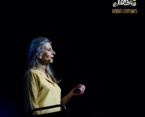 Nadalette La Fonta est la voix de la verticalité sur la scène de Debout Citoyennes